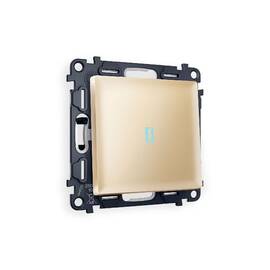 Комплект механизма 1-кл проходного выключателя с подсветкой Ambrella Volt Alfa MA602040