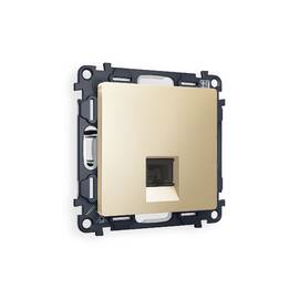 Комплект механизма телефонной розетки RJ-11(4P4C) со шторкой Ambrella Volt Alfa MA612030