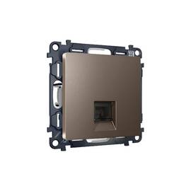 Комплект механизма телефонной розетки RJ-11(4P4C) со шторкой Ambrella Volt Alfa MA642030