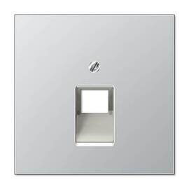 Накладка 1-ой наклонной телефонной/компьютерной розетки Jung LS 990 алюминий AL2969-1UA