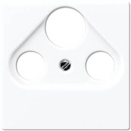 Накладка TV-SAT-FM розетки Jung A 500 белая A561PLSATWW