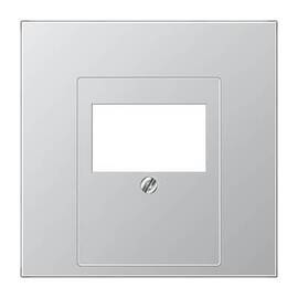 Накладка розетки ТАЕ, моно/стерео-аудиорозетки, комбинированной вставки Jung LS 990 алюминий AL2969T