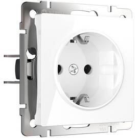 Розетка с заземлением Werkel белый W1171001 4690389155116