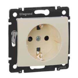Розетка 2К+3 Legrand Valena 16A 250V со шторками слоновая кость 774321