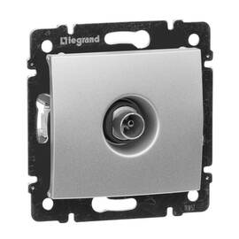 Розетка TV Звезда Legrand Valena алюминий 770129