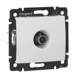 Розетка TV Звезда Legrand Valena белая 774429
