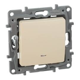 Выключатель одноклавишный Legrand Etika 10A 250V с подсветкой слоновая кость 672303