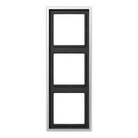 Рамка 3-постовая Jung LS 990 алюминий AL2983