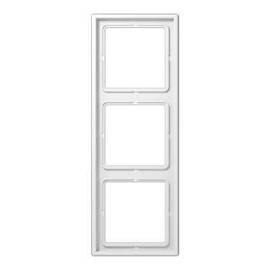 Рамка 3-постовая Jung LS 990 белая LS983WW