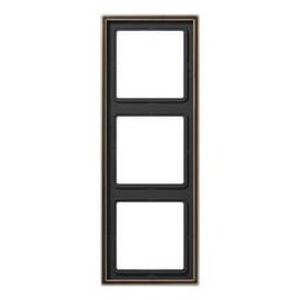 Рамка 3-постовая Jung LS 990 латунь antik ME2983AT