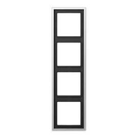 Рамка 4-постовая Jung LS 990 алюминий AL2984