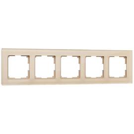 Рамка Werkel Favorit на 5 постов шампань W0051111 4690389160134