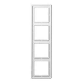 Рамка 4-постовая Jung LS 990 белая LS984WW