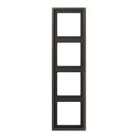 Рамка 4-постовая Jung LS 990 латунь antik ME2984AT