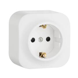 Розетка 2К+З Legrand Quteo 16A 250V со шторками белая 782220