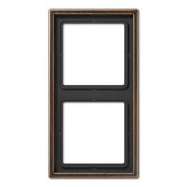 Рамка 2-постовая Jung LS 990 латунь antik ME2982AT