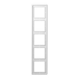 Рамка 5-постовая Jung LS 990 белая LS985WW