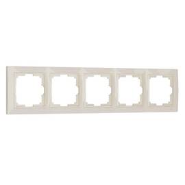 Рамка Werkel Snabb Basic на 5 постов слоновая кость W0052003 4690389161469