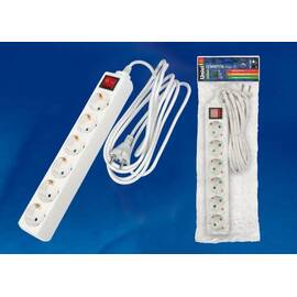 Удлинитель Uniel 6гн х 3м с/з Standard S-GCD6-3B 02939