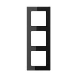 Рамка 3-постовая Jung A creation стекло черное AC583GLSW