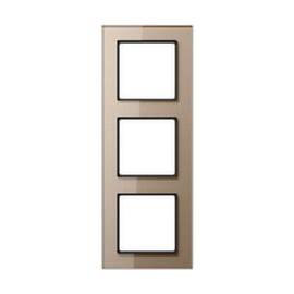 Рамка 3-постовая Jung A creation стекло шампань AC583GLCH