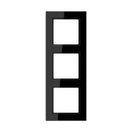 Рамка 3-постовая Jung A creation черная AC583SW