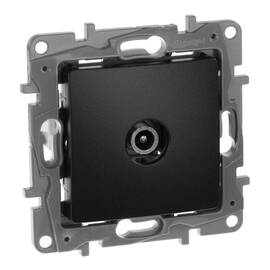 Розетка TV проходная 5-862 мГц, антрацит