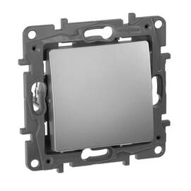 Кнопка 1-но клавишная 1но, алюминий