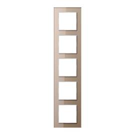 Рамка 5-постовая Jung A creation стекло шампань AC585GLCH