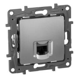 Розетка RJ45 Cat.5e одиночная UTP, алюминий