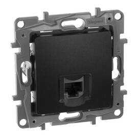Розетка компьютерная RJ45 Legrand Etika 5e кат UTP антрацит 672641