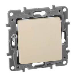 Кнопка 1-но клавишная 1но, слоновая кость