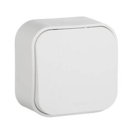 Выключатель одноклавишный Legrand Quteo 10A 250V белый 782200