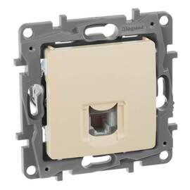 Розетка RJ11 одиночная, слоновая кость
