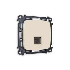 Комплект механизма телефонной розетки RJ-11(4P4C) со шторкой Ambrella Volt Omega MO332030