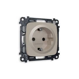 Комплект механизма розетки с/з на винтовых зажимах Ambrella Volt Omega MO366010