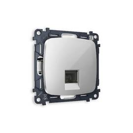 Комплект механизма компьютерной розетки RJ-45(8P8C) CAT6 со шторкой Ambrella Volt Omega MO412010