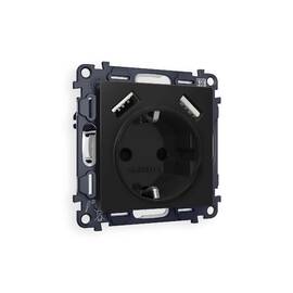 Комплект механизма розетки 2USB A+A 18W (быстрая зарядка) с/з Ambrella Volt Alfa MA809010