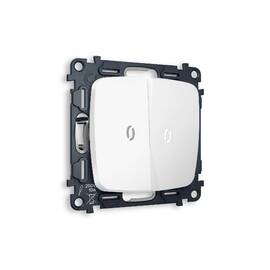 Комплект механизма 2-кл выключателя с подсветкой Ambrella Volt Omega MO124015