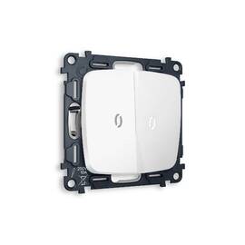 Комплект механизма 2-кл проходного выключателя с подсветкой Ambrella Volt Omega MO124035