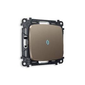 Комплект механизма 1-кл проходного выключателя с подсветкой Ambrella Volt Omega MO632040