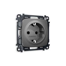 Комплект механизма розетки с/з cо шторками Ambrella Volt Omega MO657010