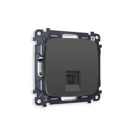 Комплект механизма телефонной розетки RJ-11(4P4C) со шторкой Ambrella Volt Omega MO912030