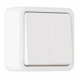 Выключатель двухклавишный Arte Milano 310.30-2.white