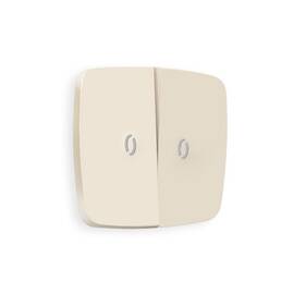 Лицевая панель для выключателя двухклавишного с подсветкой Ambrella Volt Omega OP3240