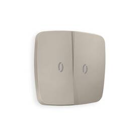 Лицевая панель для выключателя двухклавишного с подсветкой Ambrella Volt Omega OP3640