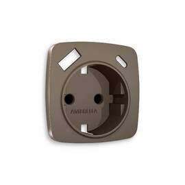 Лицевая панель для розетки с/з со шторками 2USB A+C Ambrella Volt Omega OP6400