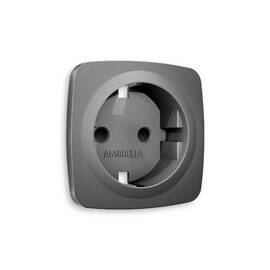Лицевая панель для розетки с/з со шторками Ambrella Volt Omega OP6570