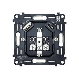 Механизм розетки с/з на винтовых зажимах Ambrella Volt Quant VM160