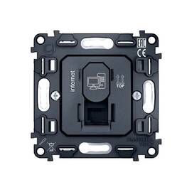 Механизм компьютерной розетки RJ-45 (8P8C) CAT6 с автоматической защитной шторкой Ambrella Volt Quan